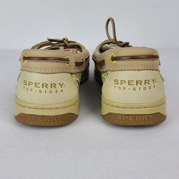 Sperry  Top-Sider Tan Flower Print Loafer Size 8 - Picture 5 of 8